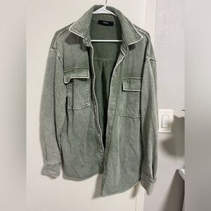 Forever 21 green Shacket